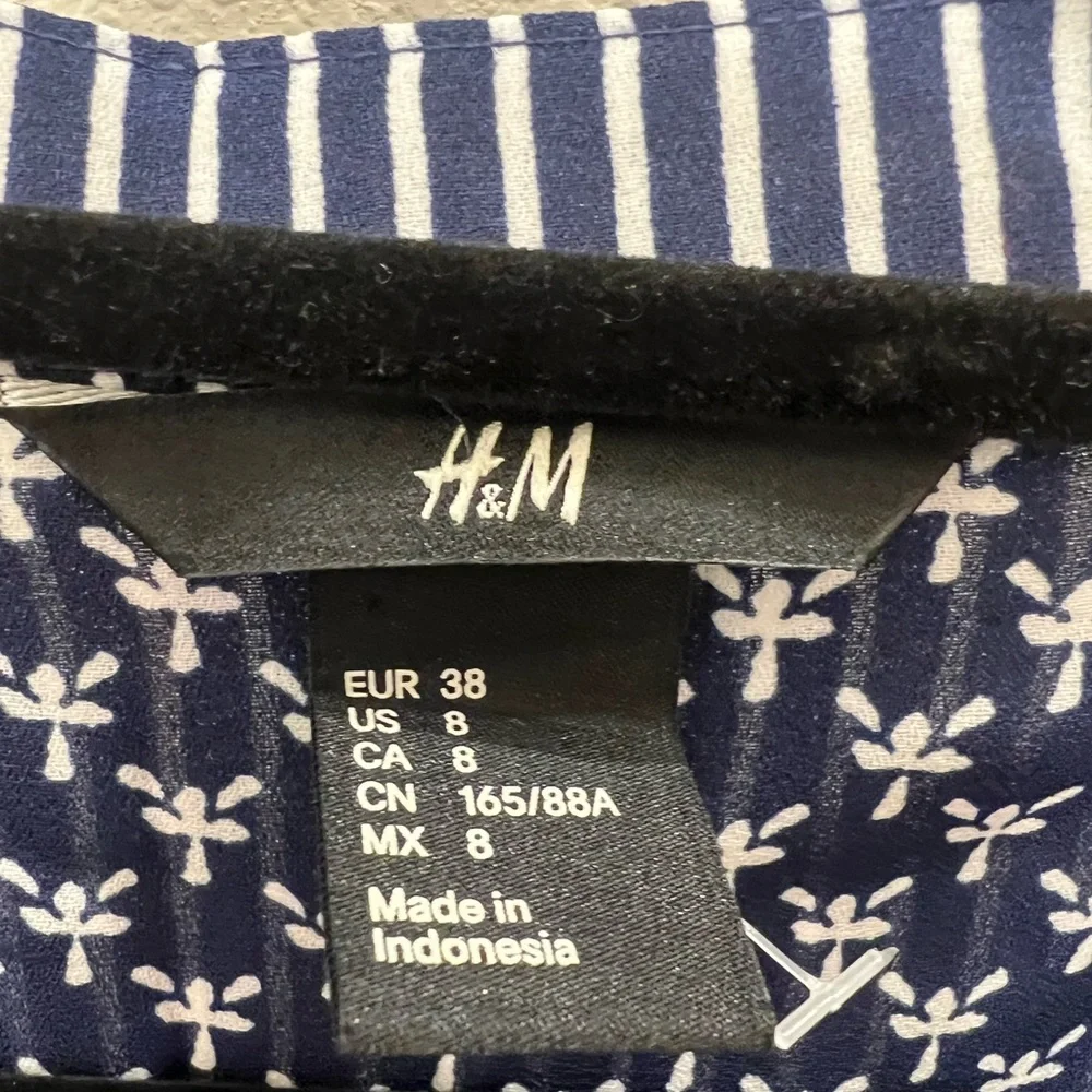 Classic Blue and White Striped Women’s Shirt - Picture 2 of 3